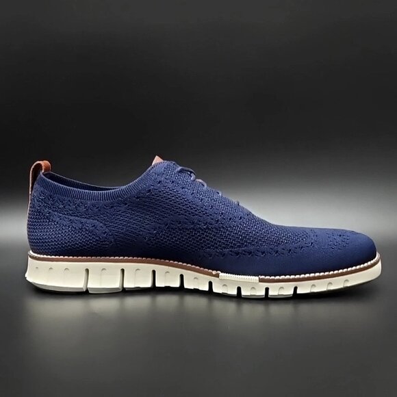 Cole Haan Zerogrand Stitchlite Blue Wingtip Oxford Shoes Men\'s Size 13 main image 8